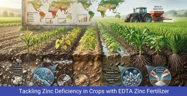 Tackling Zinc Deficiency Crops with EDTA Zinc Fertilizer